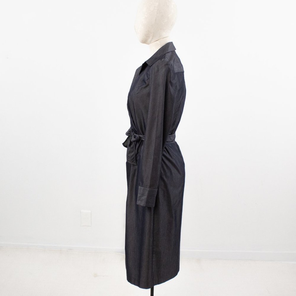 Banana Republic 6 Italian Chambray Midi Wrap Dress - Picture 7 of 10